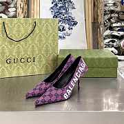 Gucci x Balenciaga The Hacker Project Square Knife pump Purple - 2