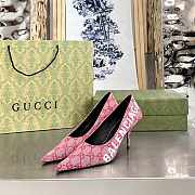 Gucci x Balenciaga The Hacker Project Square Knife pump Pink Heel - 2