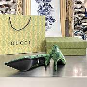 Gucci x Balenciaga The Hacker Project Square Knife pump Green Heel - 4