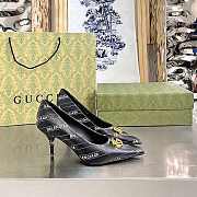 Gucci x Balenciaga The Hacker Project Knife pump in black leather Heel 680760 ULR00 1146 - 2