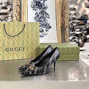 Gucci x Balenciaga The Hacker Project Knife pump in black leather Heel 680760 ULR00 1146 - 6