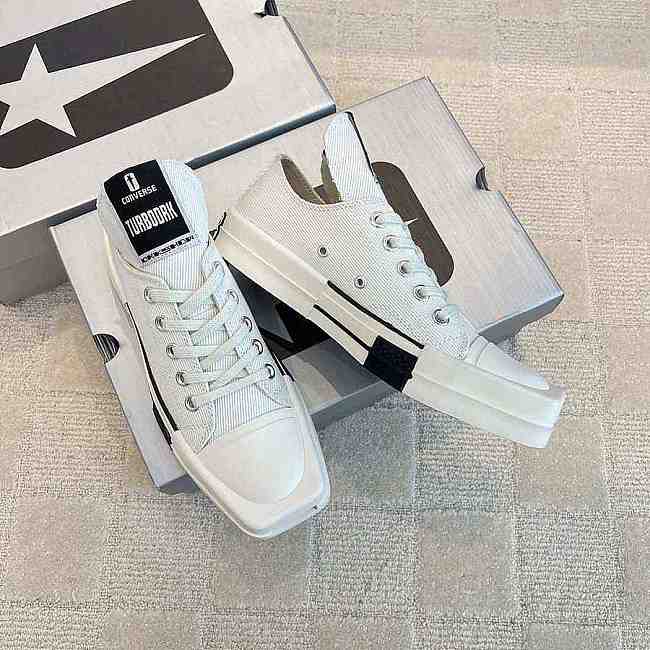 Converse TURBODRK Chuck Taylor All-Star 70 Low Rick Owens DRKSHDW White - 1