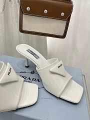 Brushed leather heeled white slides 1XX590_055_F0009_F_065 - 2