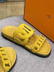 Hermes Sandal Slide Yellow Rings Locker - 3