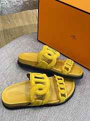 Hermes Sandal Slide Yellow Rings Locker - 2