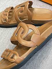 Hermes Sandal Slide Gold Rings Locker - 6