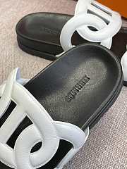 Hermes Sandal Slide White Rings Locker - 4