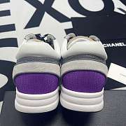 Chanel Low Top Trainer Beige Purple - 5