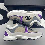 Chanel Low Top Trainer Beige Purple - 3