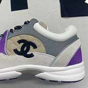 Chanel Low Top Trainer Beige Purple - 2