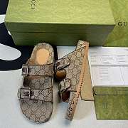 Gucci sandal Beige and ebony Original GG canvas 658020 2HK60 9791 - 3