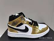 Air Jordan 1 Mid Metallic Gold Black White DC1419-700 - 4