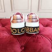 DOLCE & GABBANA Leather Sneakers White Love - 2