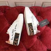 DOLCE & GABBANA Leather Sneakers White Love - 3