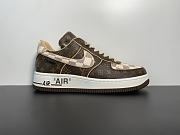 Nike Air Force 1 Low Louis Vuitton Monogram Brown Damier Azur - 1