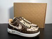 Nike Air Force 1 Low Louis Vuitton Monogram Brown Damier Azur - 5