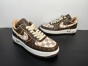 Nike Air Force 1 Low Louis Vuitton Monogram Brown Damier Azur - 3