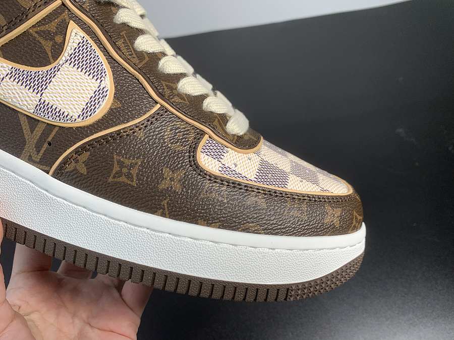 Nike Air Force 1 Low Louis Vuitton Monogram Brown Damier Azur - tipify.ru