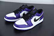 Air Jordan 1 Low Court Purple White 553558-500 - 5