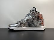 Air Jordan 1 Mid SE Disco Metallic Silver (W) CU9304-001 - 2