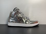 Air Jordan 1 Mid SE Disco Metallic Silver (W) CU9304-001 - 4