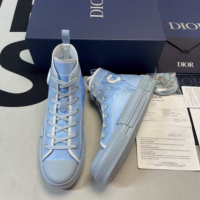 Dior B23 High Top Daniel Arsham Light Blue 3SH118YUP_H561 - 1