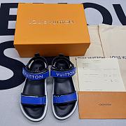 LV POOL PILLOW COMFORT SANDAL BLUE 1A9OCU - 4