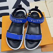 LV POOL PILLOW COMFORT SANDAL BLUE 1A9OCU - 3