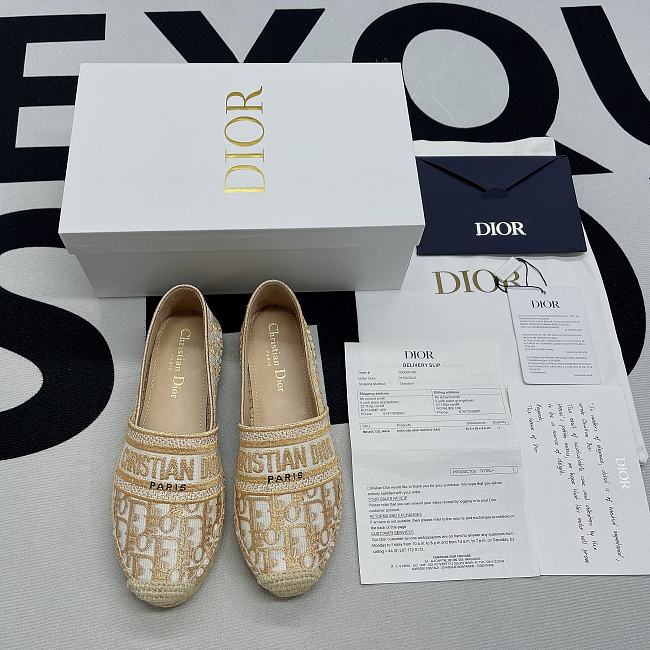 DIOR GRANVILLE ESPADRILLE Yellow Dior - 1