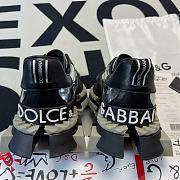 Dolce & Gabbana Silver Two-Tone Leather Super King Platform Sneakers - 5