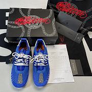 Versace Chain Reaction Blue Mesh Rubber Suede DSU7071E D7CTG K7B - 4