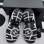 Chanel Trainer Printed Suede Calfskin Black - 3