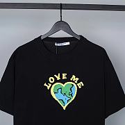 Givenchy Slim fit t-shirt in Love me jersey Black BM71DM3Y6B-001 - 4