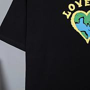 Givenchy Slim fit t-shirt in Love me jersey Black BM71DM3Y6B-001 - 3