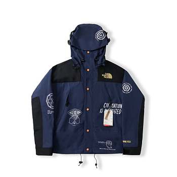 The North Face x Brain Dead Civilisation Is Overrated Parka Blue/Multi FW19