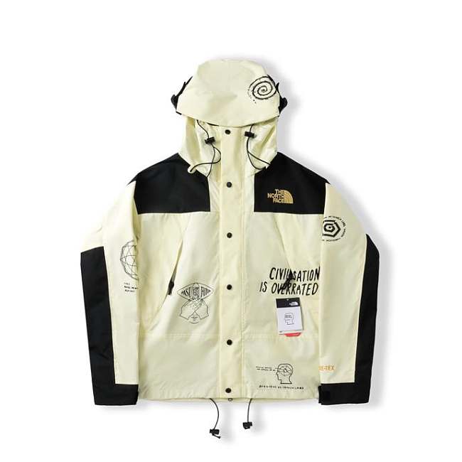 The North Face x Brain Dead Civilisation Is Overrated Parka Cream/Multi FW19 - 1