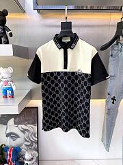 Gucci Polo Men Shirt Black And White BD00105 - 1