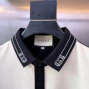 Gucci Polo Men Shirt Black And White BD00105 - 5