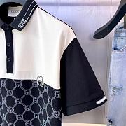 Gucci Polo Men Shirt Black And White BD00105 - 2