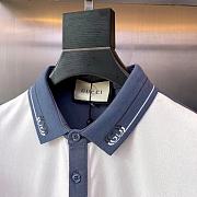 Gucci Polo Men Shirt Blue And White BD00105 - 2