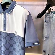 Gucci Polo Men Shirt Blue And White BD00105 - 3