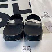 Givenchy Paris Flat Sandals Black White  BH300HH0EP-001 - 2