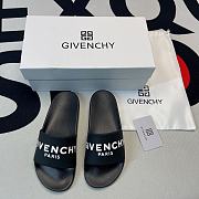 Givenchy Paris Flat Sandals Black White  BH300HH0EP-001 - 5