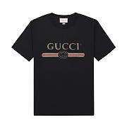 Gucci Women's Black Oversized Logo T-shirt  - 1