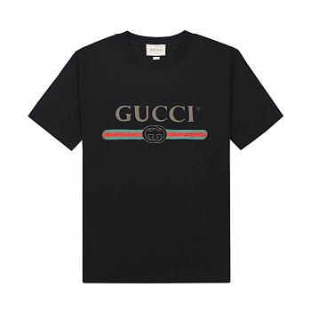 Gucci Women's Black Oversized Logo T-shirt 