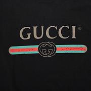 Gucci Women's Black Oversized Logo T-shirt  - 5