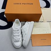 Louis Vuitton Time Out Debossed Monogram Leather White Silver (W) 1A9HBD - 1