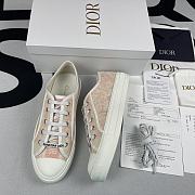 Dior Walk'N'Dior Sneaker Pale Pink And Ecru Toile de Jouy Embroidered Cotton - 1