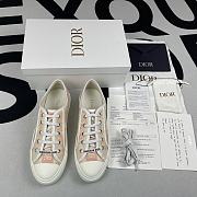 Dior Walk'N'Dior Sneaker Pale Pink And Ecru Toile de Jouy Embroidered Cotton - 5