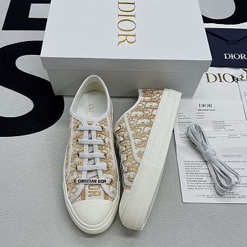 Dior Walk'N'Dior Low Top Light $ Gold Natural Canvas